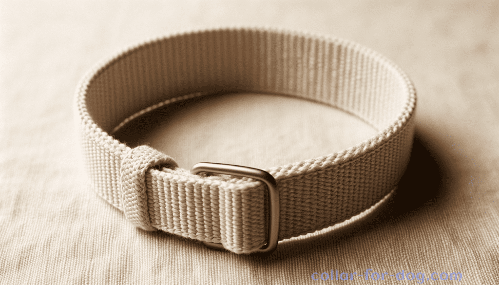 cotton dog collar