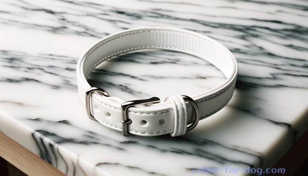 expensive white dog collar