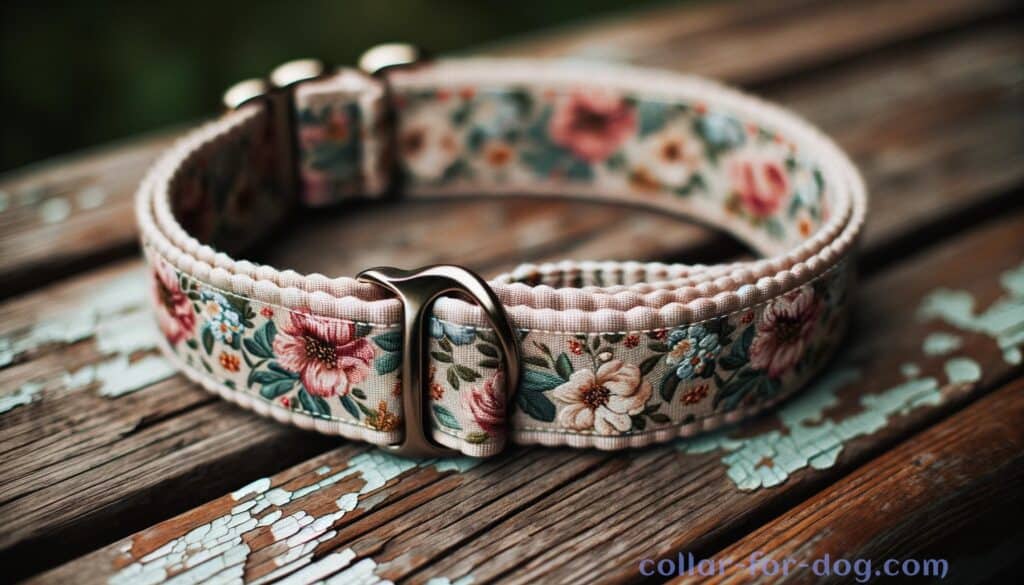Floral dog collar